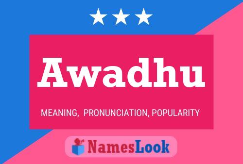 Awadhu Name Poster