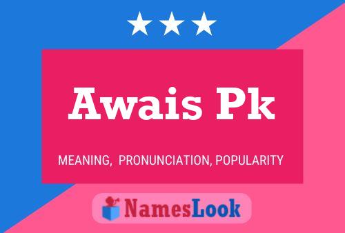 Awais Pk Name Poster