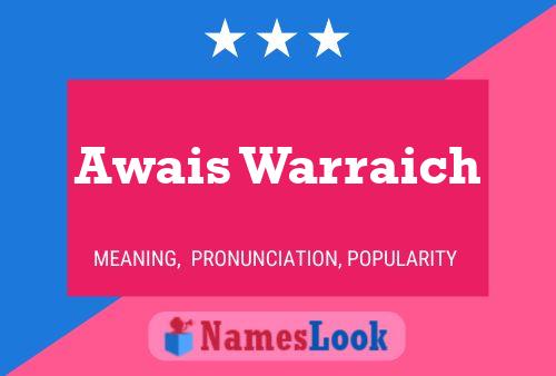 Awais Warraich Name Poster