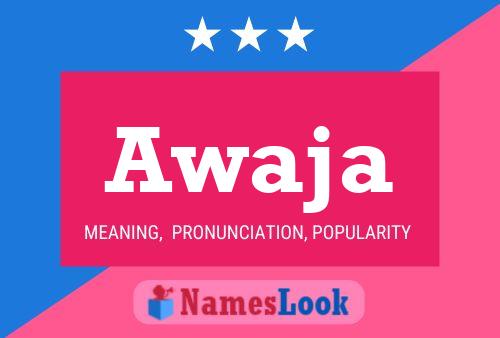 Awaja Name Poster