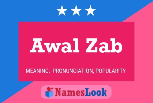 Awal Zab Name Poster