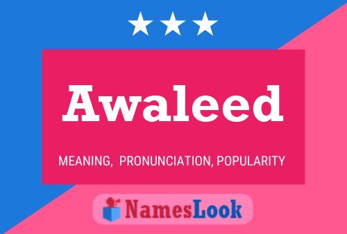 Awaleed Name Poster