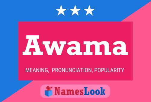 Awama Name Poster