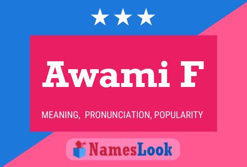 Awami F Name Poster