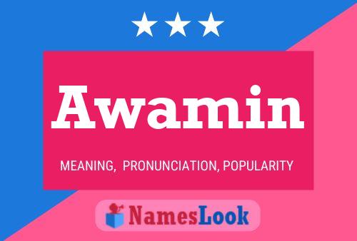 Awamin Name Poster