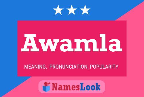 Awamla Name Poster