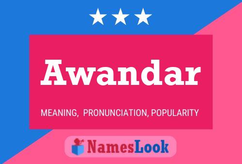 Awandar Name Poster