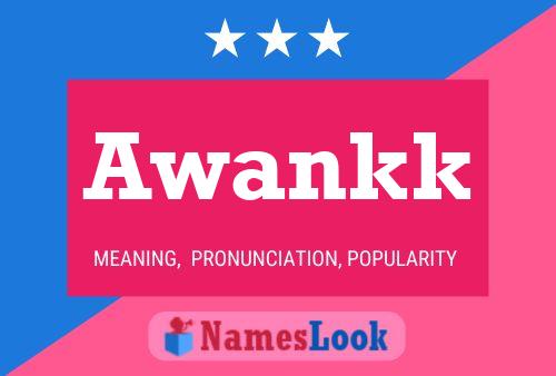 Awankk Name Poster