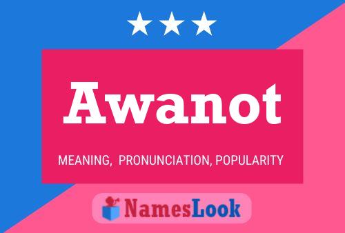 Awanot Name Poster