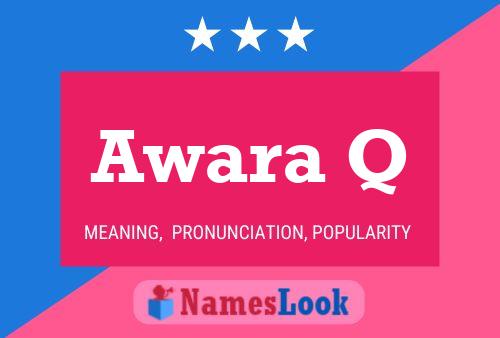 Awara Q Name Poster