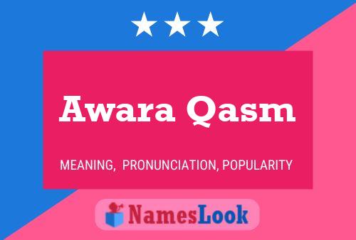 Awara Qasm Name Poster