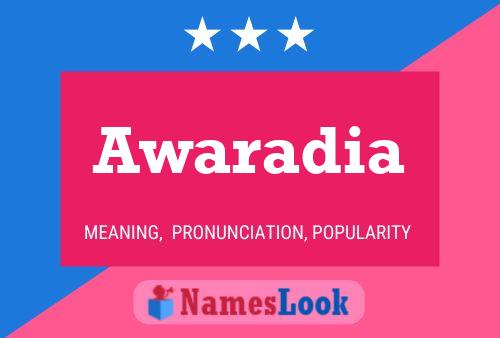 Awaradia Name Poster