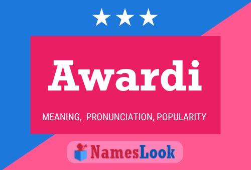 Awardi Name Poster