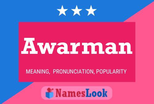 Awarman Name Poster