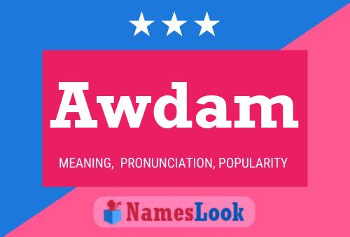 Awdam Name Poster