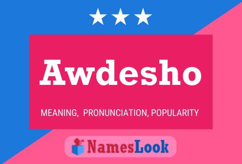 Awdesho Name Poster