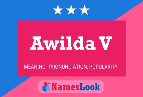 Awilda V Name Poster