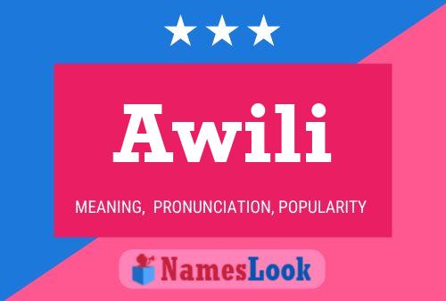 Awili Name Poster