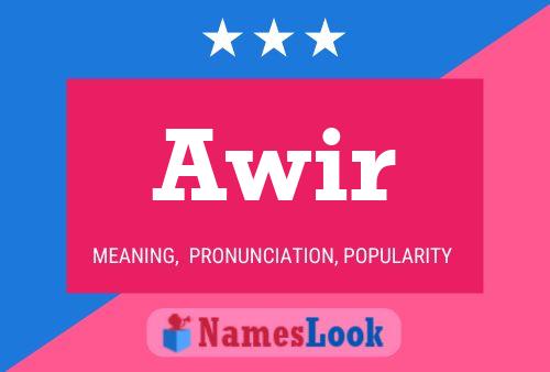 Awir Name Poster