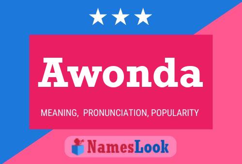 Awonda Name Poster