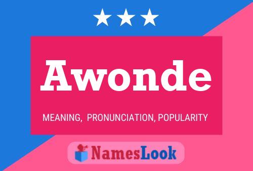 Awonde Name Poster