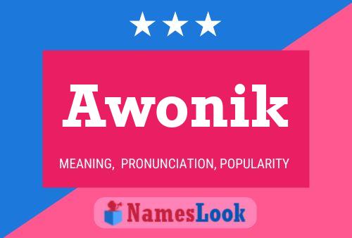 Awonik Name Poster