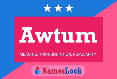 Awtum Name Poster