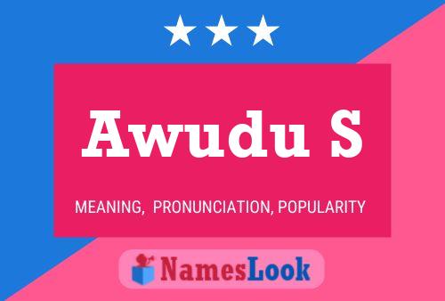 Awudu S Name Poster