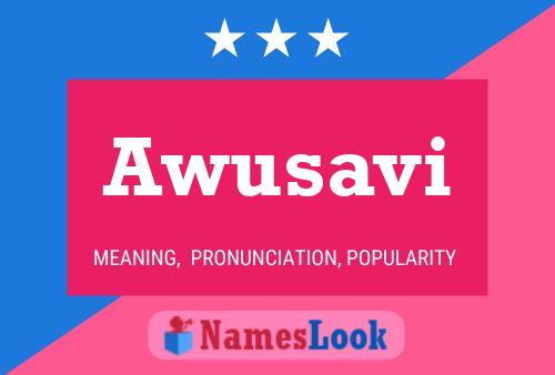 Awusavi Name Poster