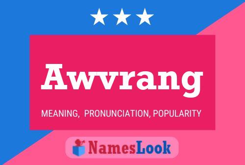 Awvrang Name Poster