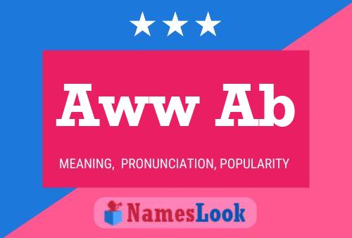 Aww Ab Name Poster