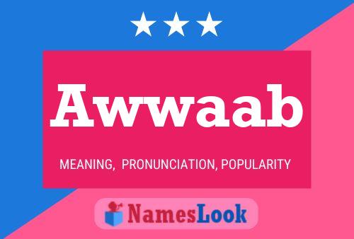 Awwaab Name Poster