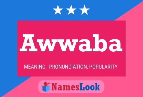 Awwaba Name Poster