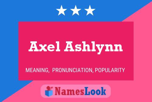 Axel Ashlynn Name Poster