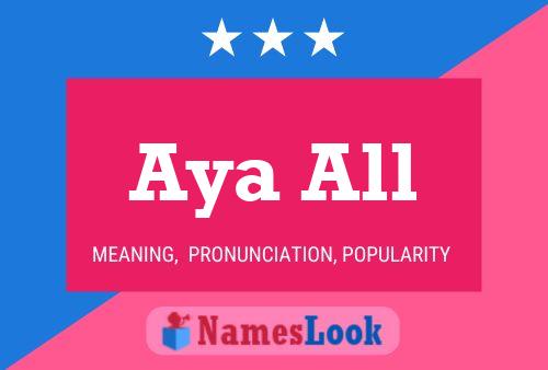 Aya All Name Poster