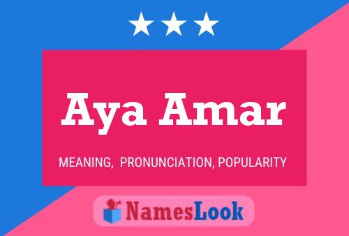 Aya Amar Name Poster