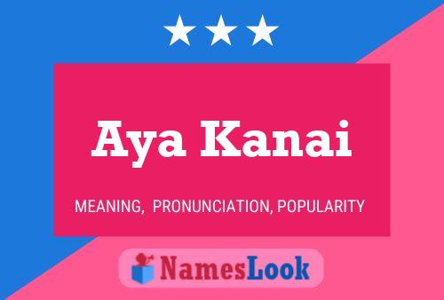 Aya Kanai Name Poster