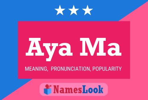 Aya Ma Name Poster