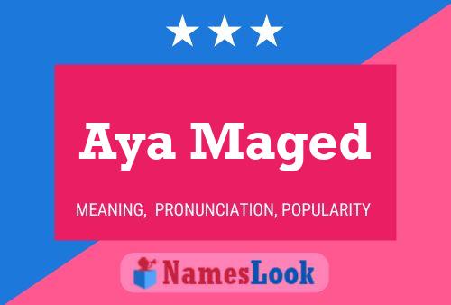 Aya Maged Name Poster