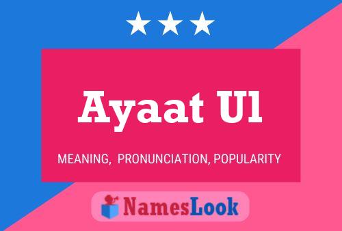 Ayaat Ul Name Poster