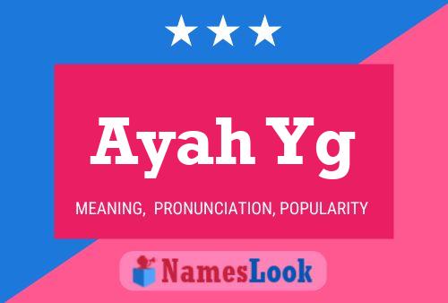 Ayah Yg Name Poster