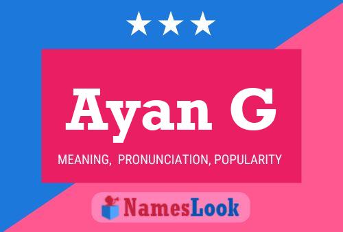 Ayan G Name Poster