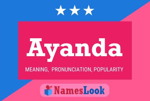 Ayanda Name Poster