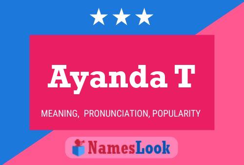 Ayanda T Name Poster