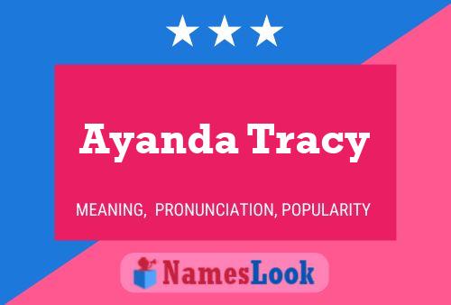 Ayanda Tracy Name Poster