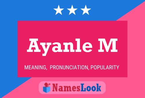 Ayanle M Name Poster