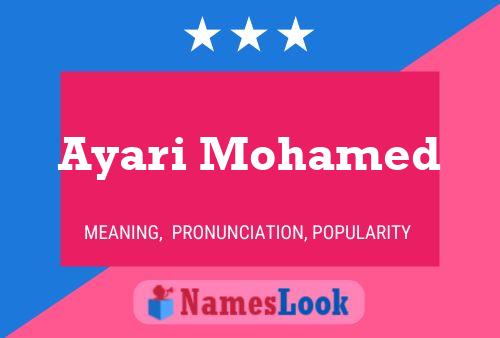 Ayari Mohamed Name Poster