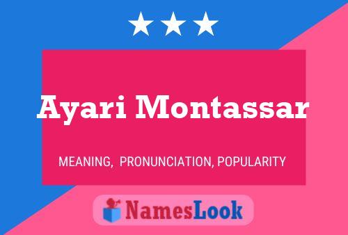 Ayari Montassar Name Poster