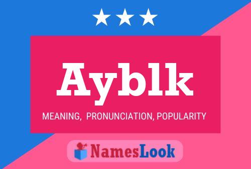 Ayblk Name Poster