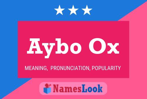 Aybo Ox Name Poster